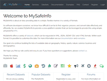 Tablet Screenshot of mysafeinfo.com